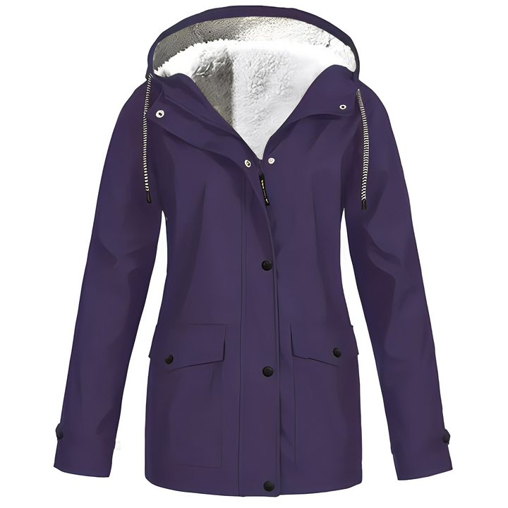 Grete-Marie | Regenjacke mit warmem Futter und verstellbarer Kapuze