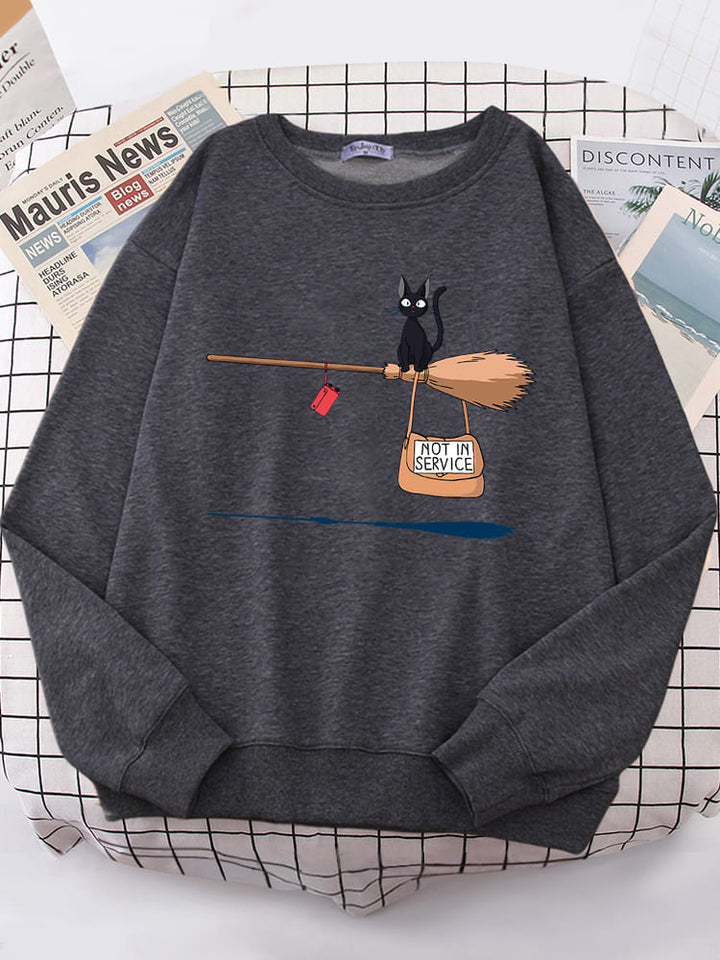 Bertha | Pullover mit grafischem Print und Rippbündchen