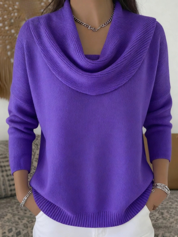 Berta-Hilde | Pullover aus Merino-Mix mit Kragen