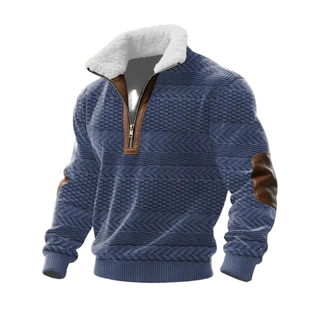 Tobias | ThermoSoft Fleecepullover mit Stehkragen