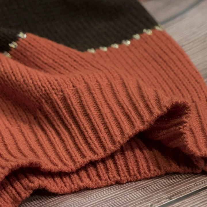 Hiltrud | Gestreifter Pullover für Damen mit Rundhalsausschnitt