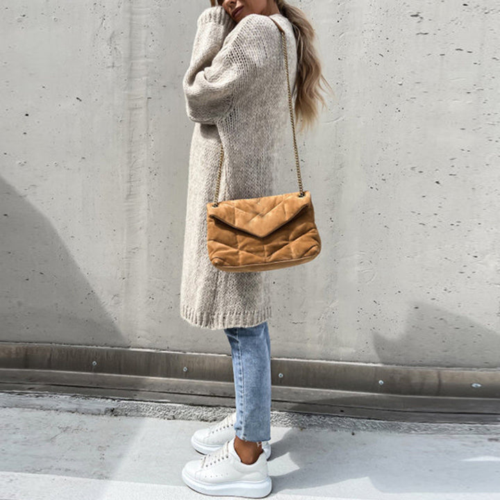 Grete-Gard | Lange Strickjacke mit offener Front