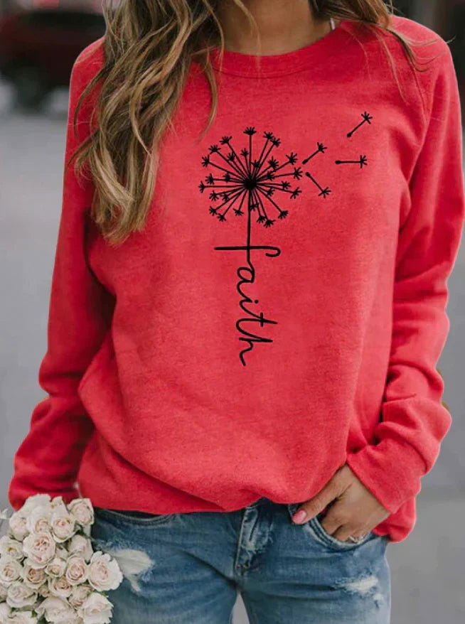Kriemhild | Pullover mit Rundhals und Glaubensprint