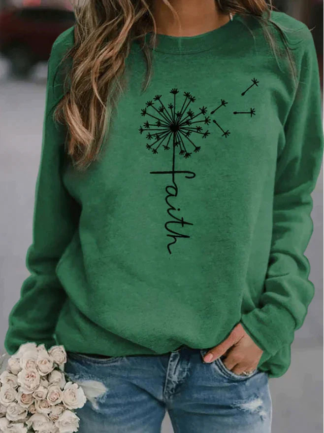 Kriemhild | Pullover mit Rundhals und Glaubensprint