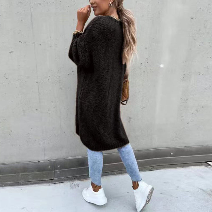 Grete-Gard | Lange Strickjacke mit offener Front