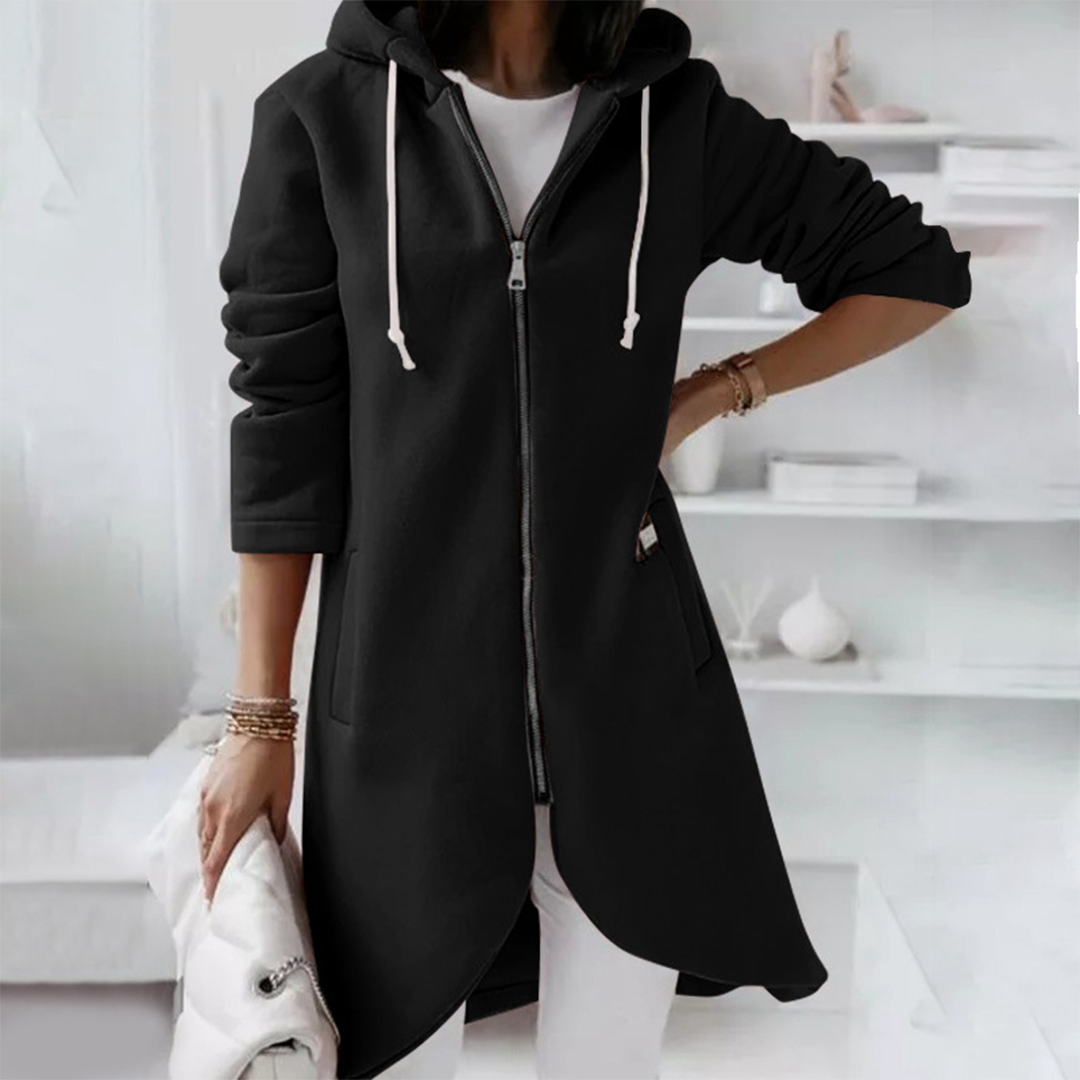 Karin-Line | Kapuzenpullover mit Reißverschluss und zeitlosem Design