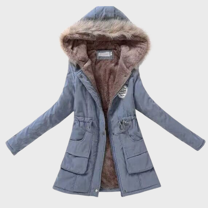 Gudrun | Winterjacke mit fellgefütterter Kapuze
