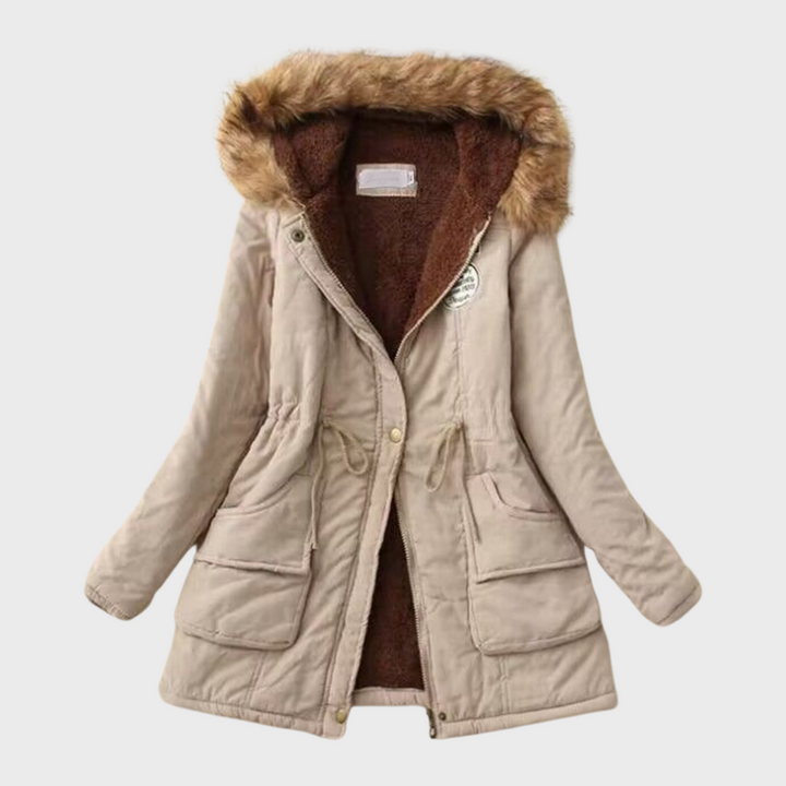 Gudrun | Winterjacke mit fellgefütterter Kapuze