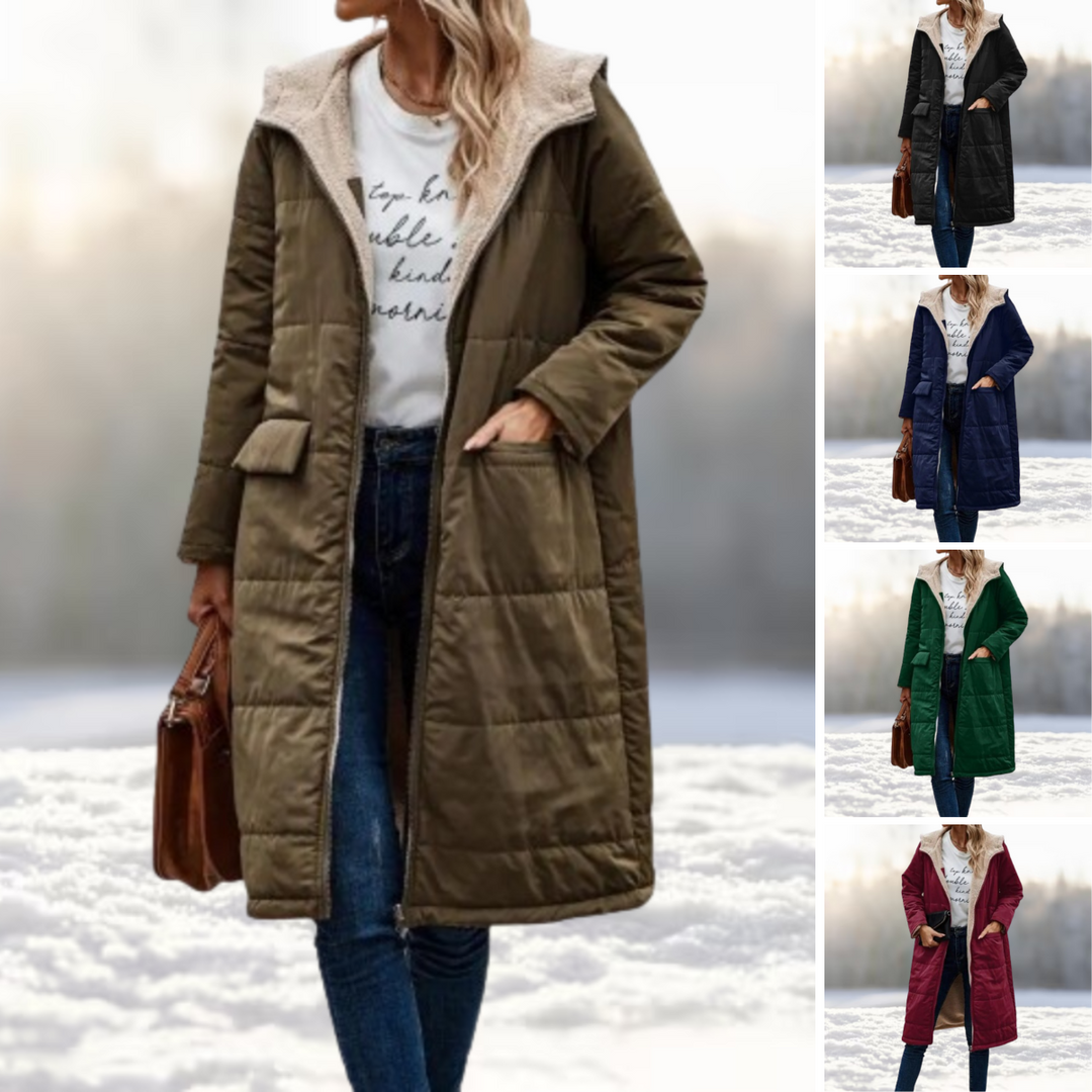 Theresa | Wendbare Winterjacke mit praktischem Reißverschluss