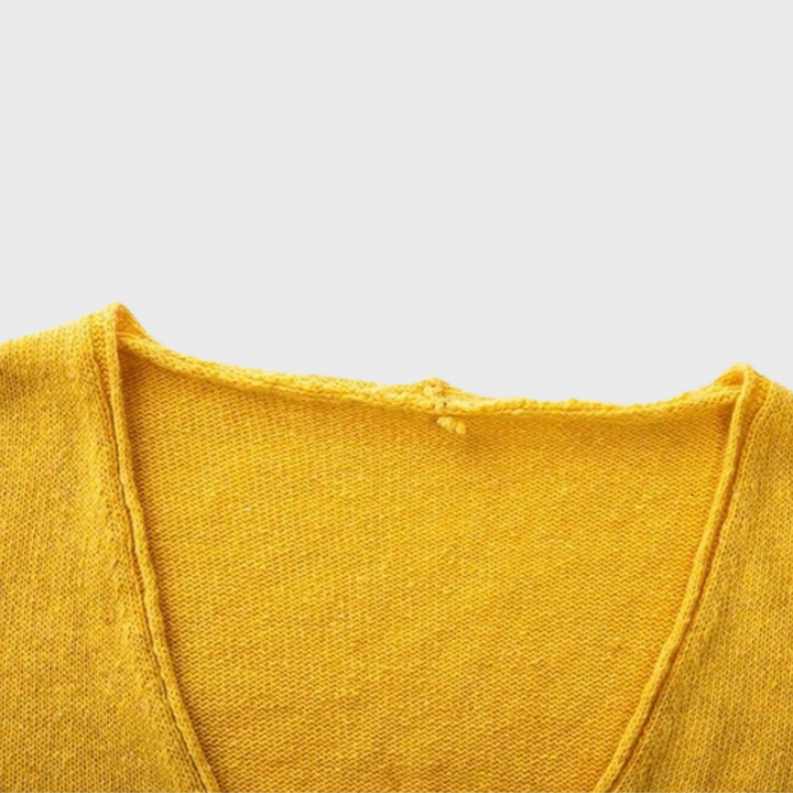 Silvia | Locker gestrickter Pullover mit V-Ausschnitt und weichem Strickstoff