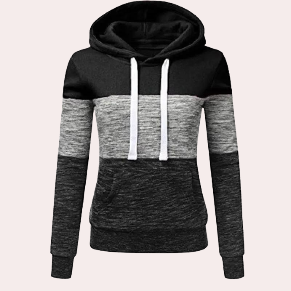 Ruth-Hilde | Kapuzenpullover mit Color-Block-Design