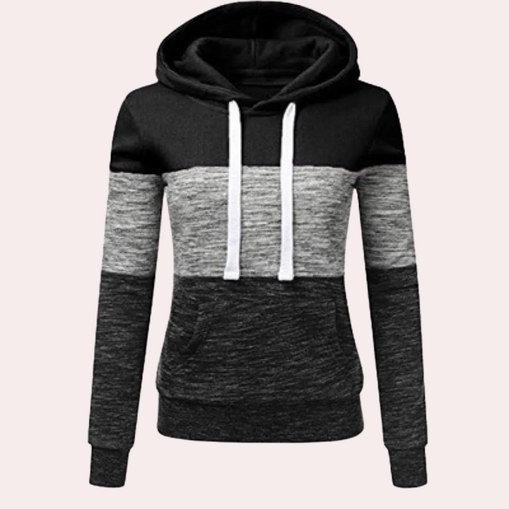 Ruth-Hilde | Kapuzenpullover mit Color-Block-Design