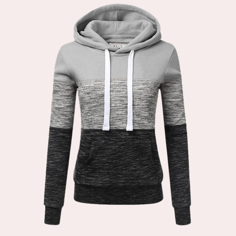 Ruth-Hilde | Kapuzenpullover mit Color-Block-Design