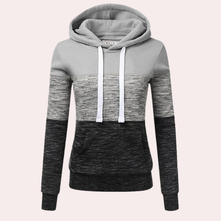 Ruth-Hilde | Kapuzenpullover mit Color-Block-Design