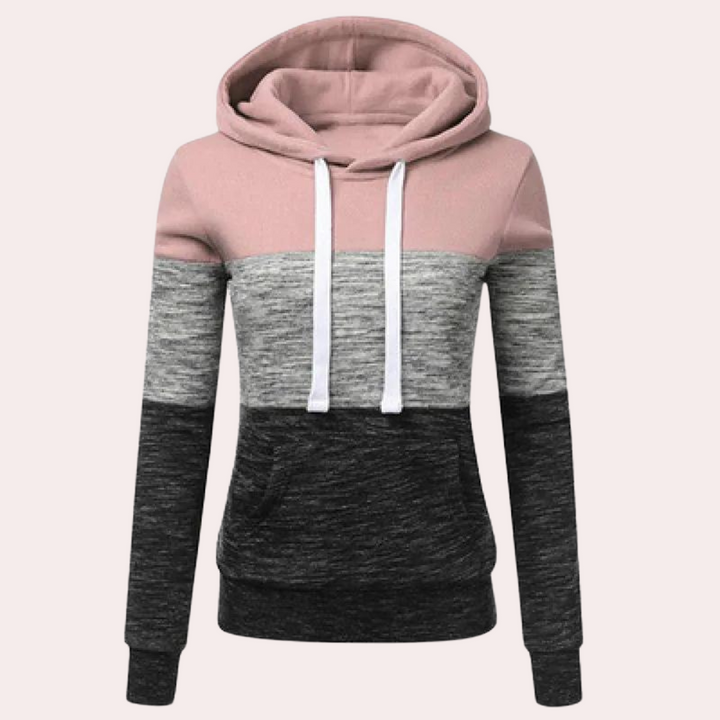Ruth-Hilde | Kapuzenpullover mit Color-Block-Design