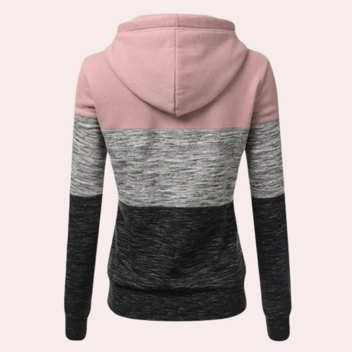 Ruth-Hilde | Kapuzenpullover mit Color-Block-Design