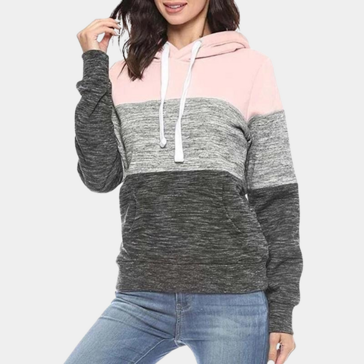 Ruth-Hilde | Kapuzenpullover mit Color-Block-Design
