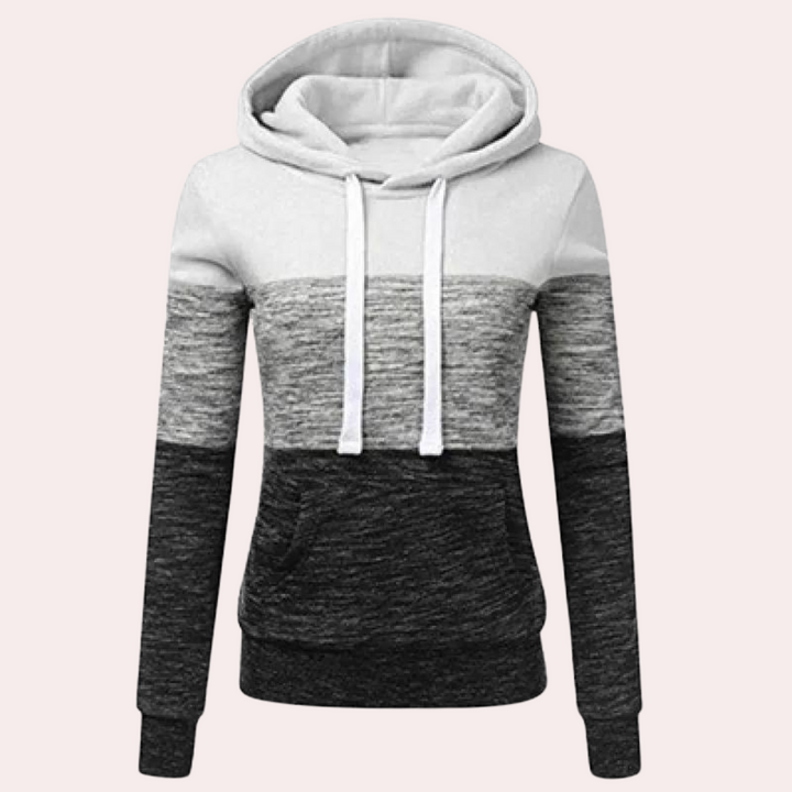 Ruth-Hilde | Kapuzenpullover mit Color-Block-Design