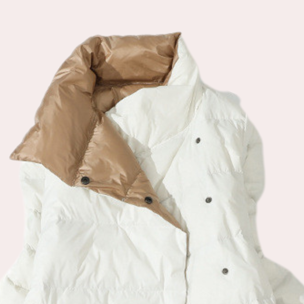 Cordula | Gesteppte Winterjacke mit Knöpfen und weichem Innenfutter