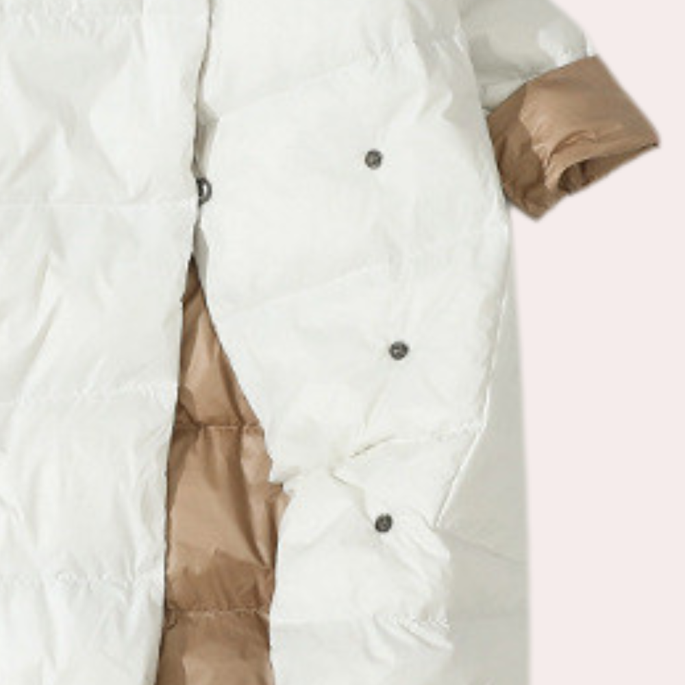 Cordula | Gesteppte Winterjacke mit Knöpfen und weichem Innenfutter