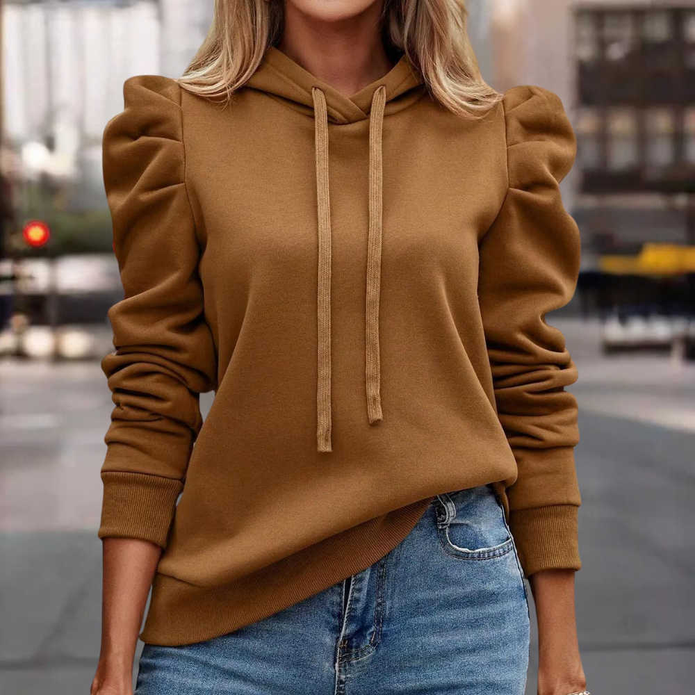 Lise-Kathrin | Kapuzenpullover mit Puffärmeln