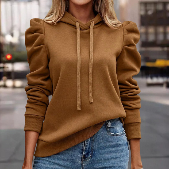 Lise-Kathrin | Kapuzenpullover mit Puffärmeln