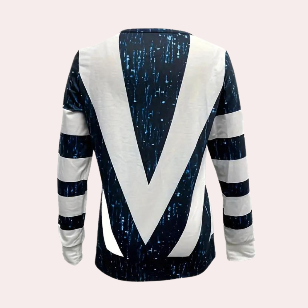 Simone | Glitzernder Pailletten-Pullover mit V-Ausschnitt