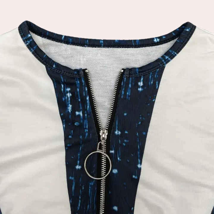 Simone | Glitzernder Pailletten-Pullover mit V-Ausschnitt