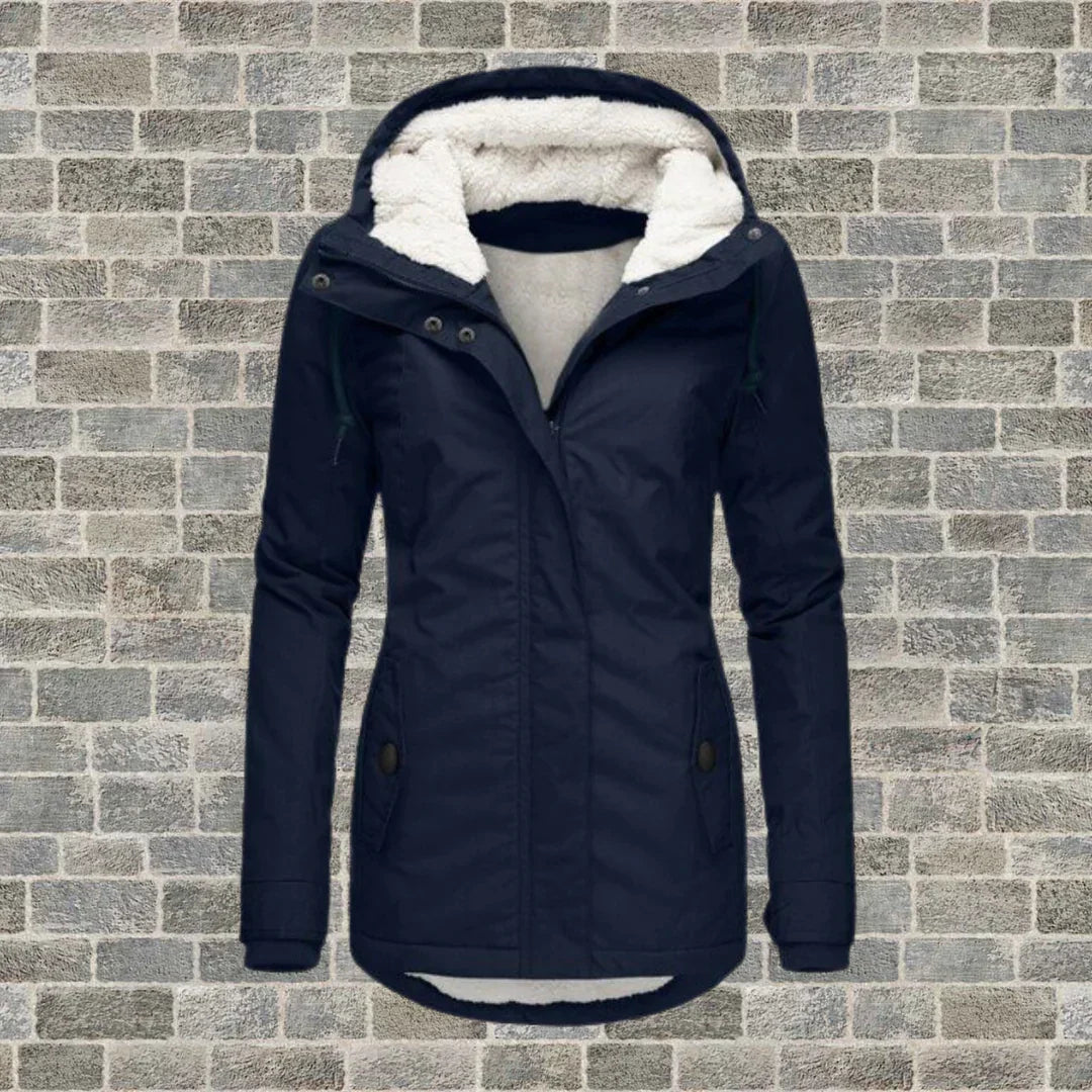 Irmgard | Winterjacke mit warmem Innenfutter und verstellbarer Kapuze
