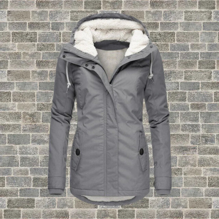 Irmgard | Winterjacke mit warmem Innenfutter und verstellbarer Kapuze