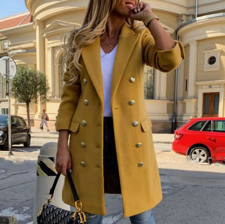 Friedel | Zweireihige Winterjacke mit taillierter Passform