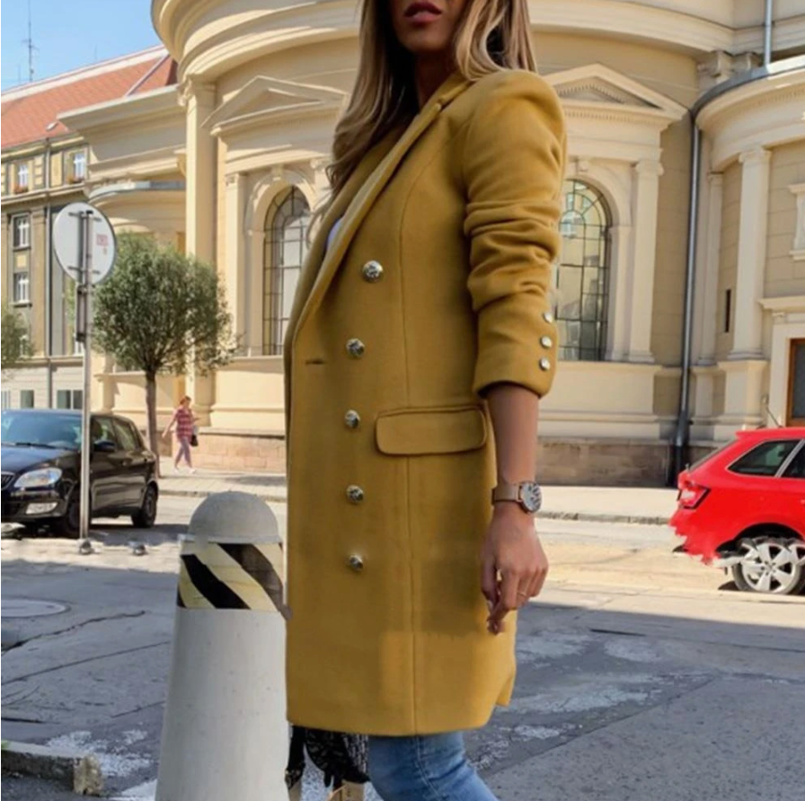 Friedel | Zweireihige Winterjacke mit taillierter Passform