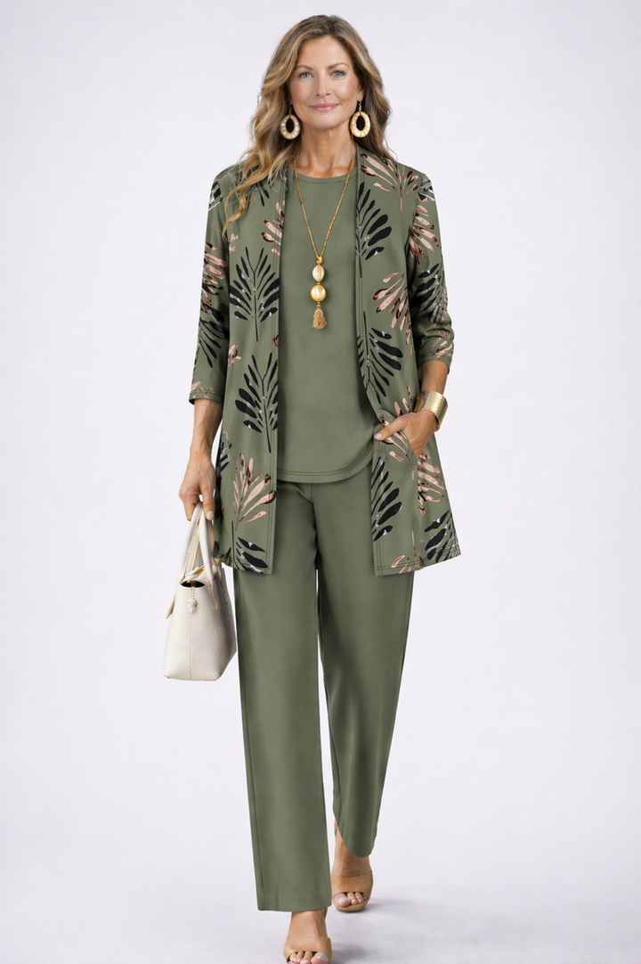 Margaret | Elegantes 3-teiliges Casual-Set