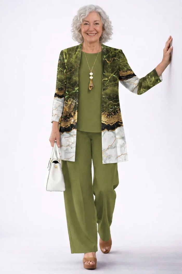Margaret | Elegantes 3-teiliges Casual-Set