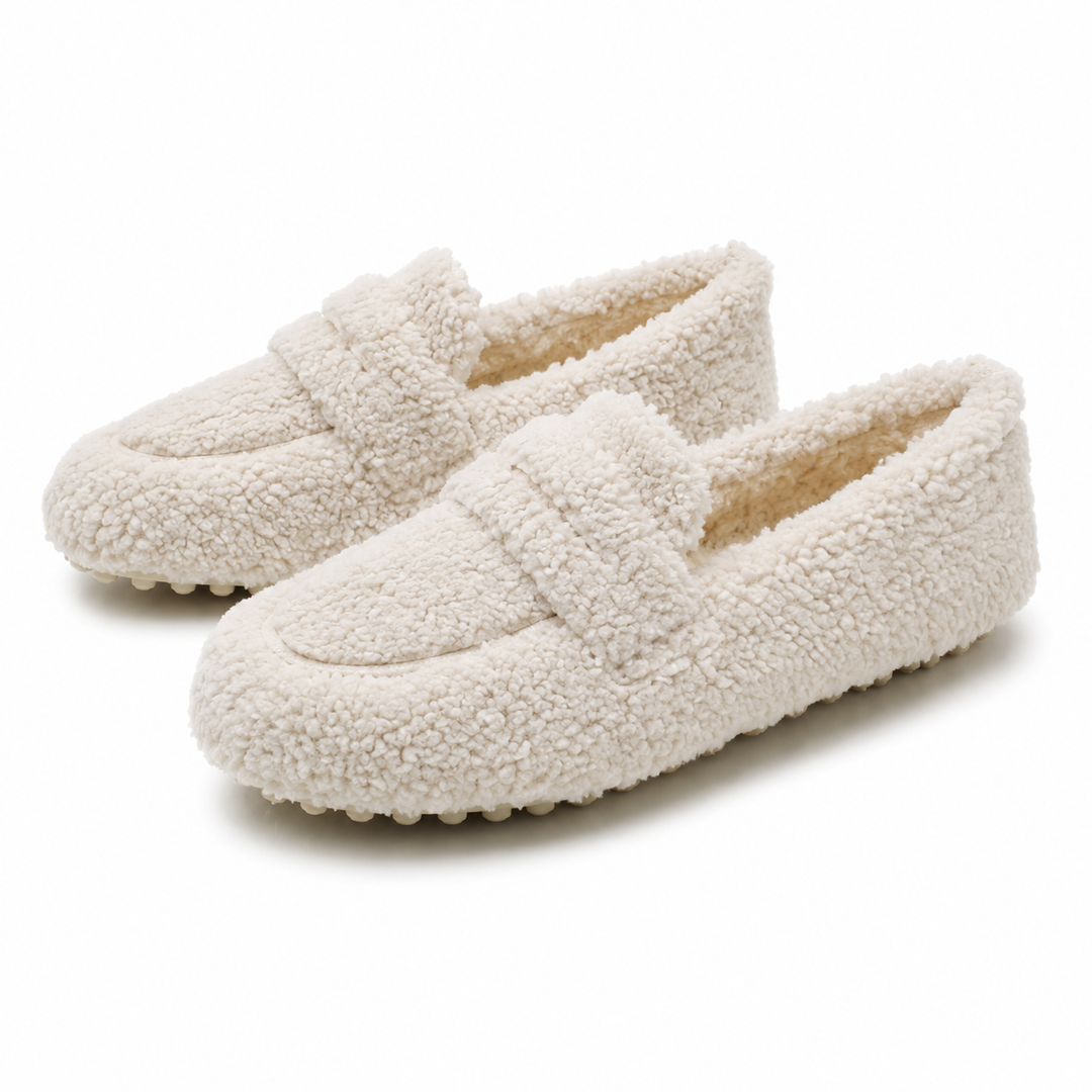 Elsa-Trud | Lammfell-Mokassins mit Kuschelfutter