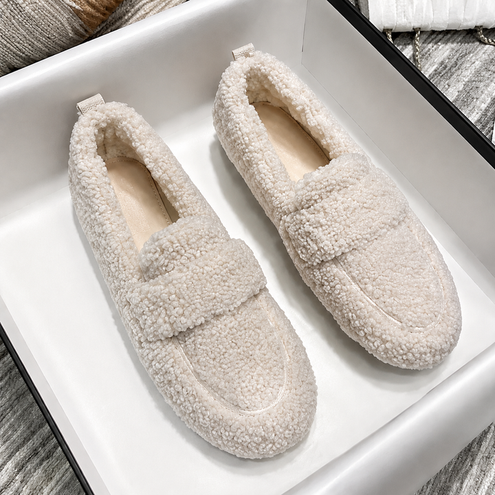 Elsa-Trud | Lammfell-Mokassins mit Kuschelfutter