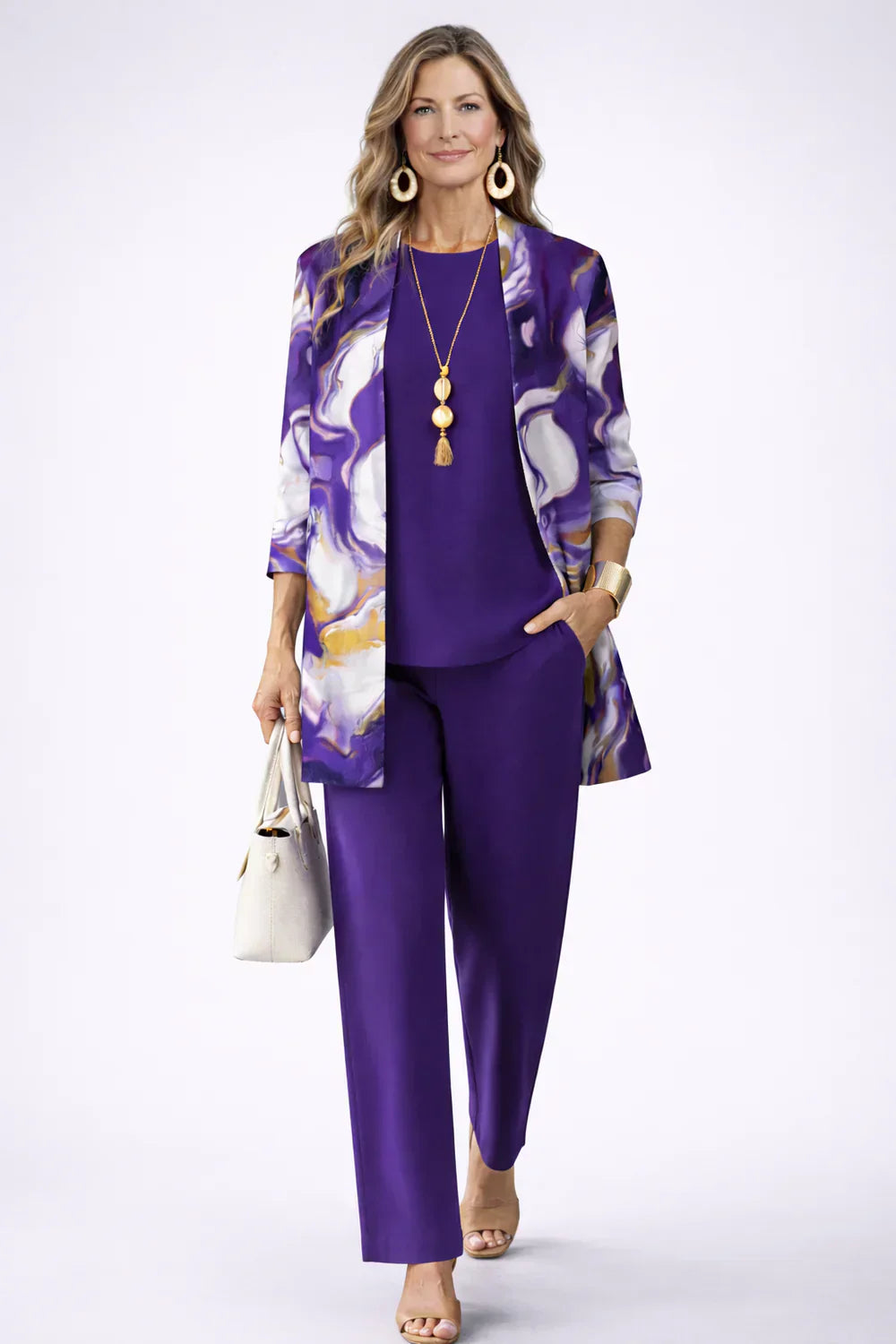 Margaret | Elegantes 3-teiliges Casual-Set