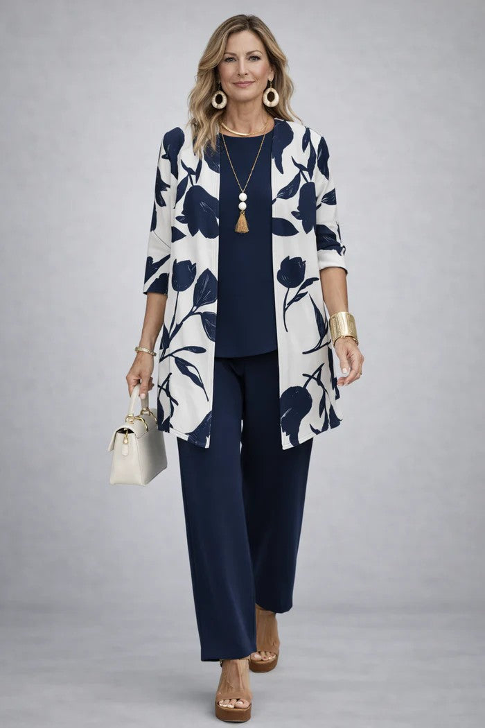 Margaret | Elegantes 3-teiliges Casual-Set