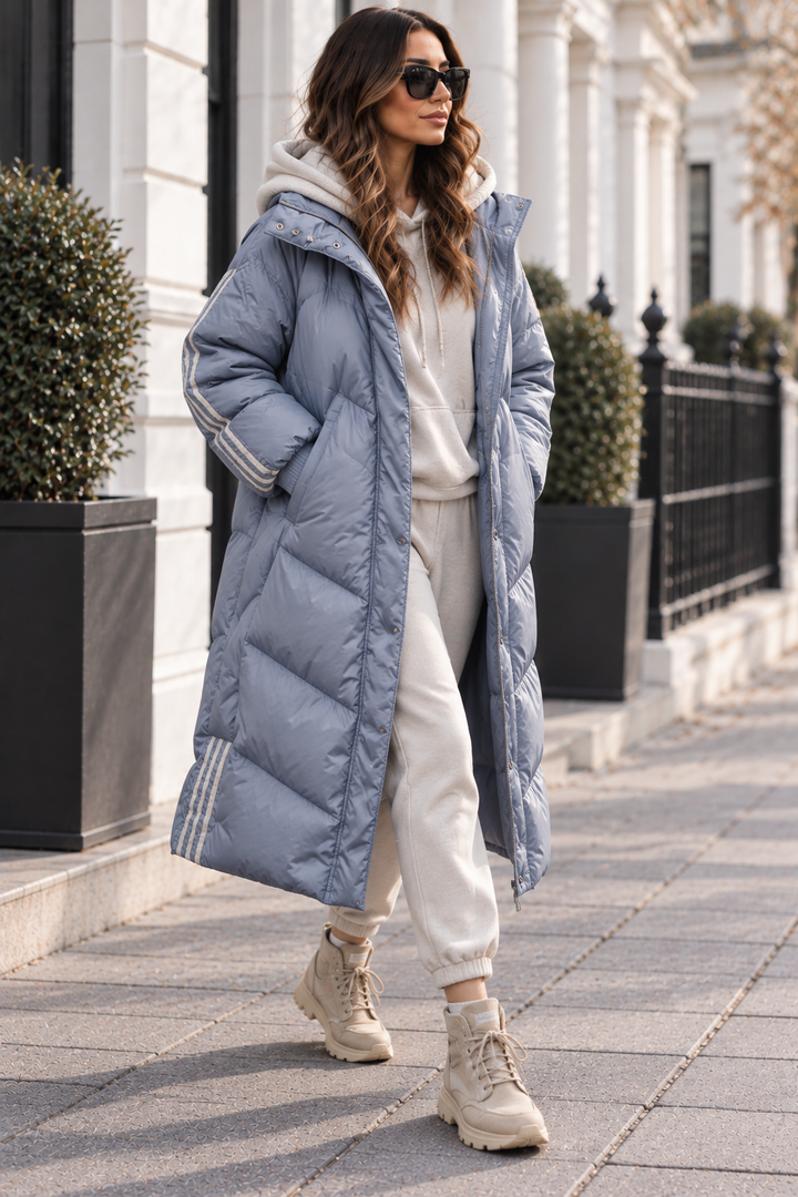 Wilma | Eleganter Steppmantel im koreanischen Stil