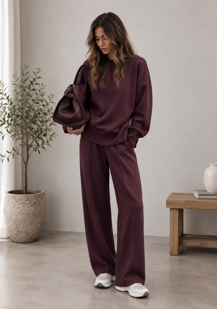 Klara-Lotte | Zweiteiliges Lounge-Set aus weichem Strick