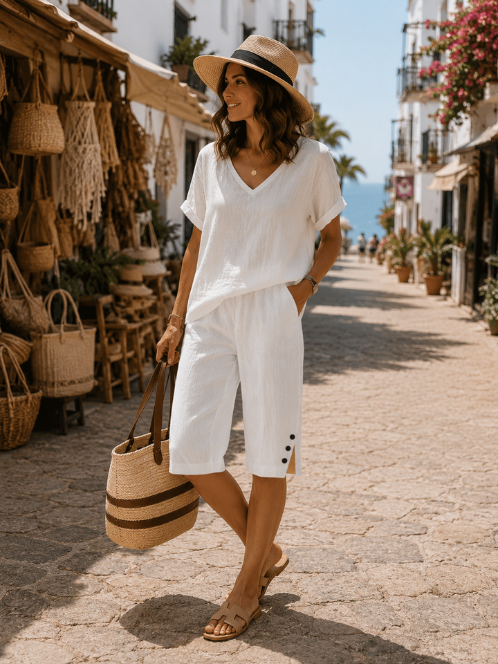 Fenja | Bequeme Bermuda mit Details