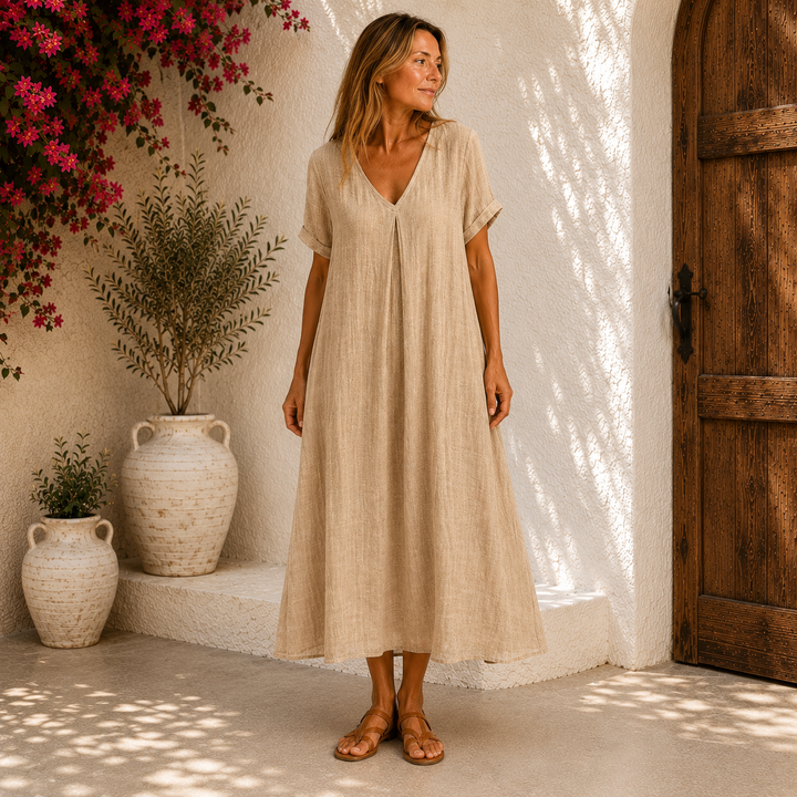 Violet | Fließendes Maxikleid