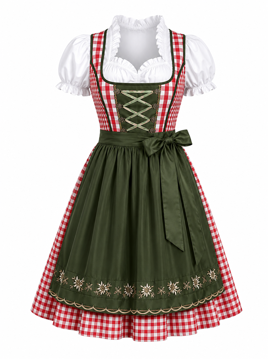 Resi | Damen Dirndl mit Schürze im Trachten-Stil