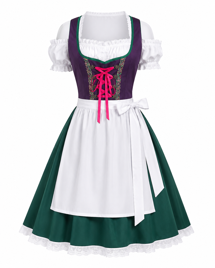 Resi | Damen Dirndl mit Schürze im Trachten-Stil