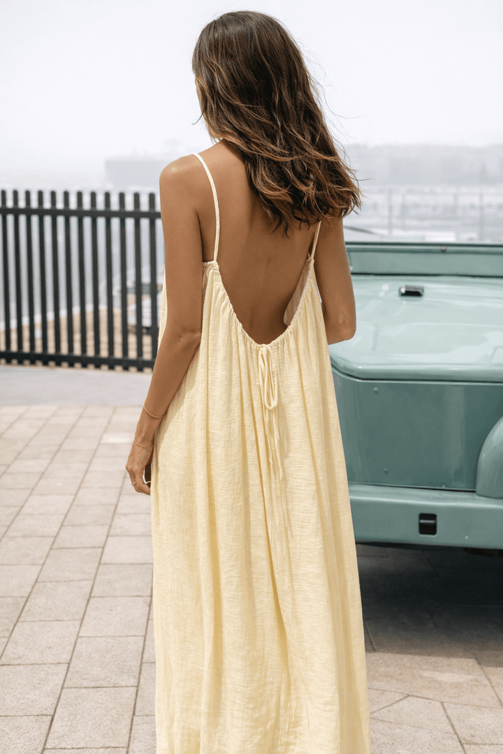 Luna | Backless Maxi-Kleid für Sommerabende