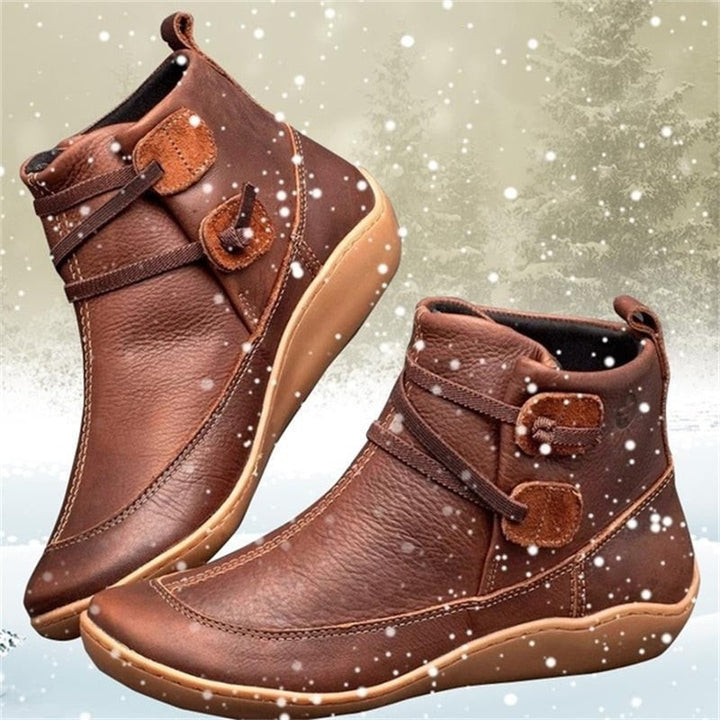 Rosa-Kathrin | Winterstiefel aus Leder mit Isolierung und Wasserbeständigkeit
