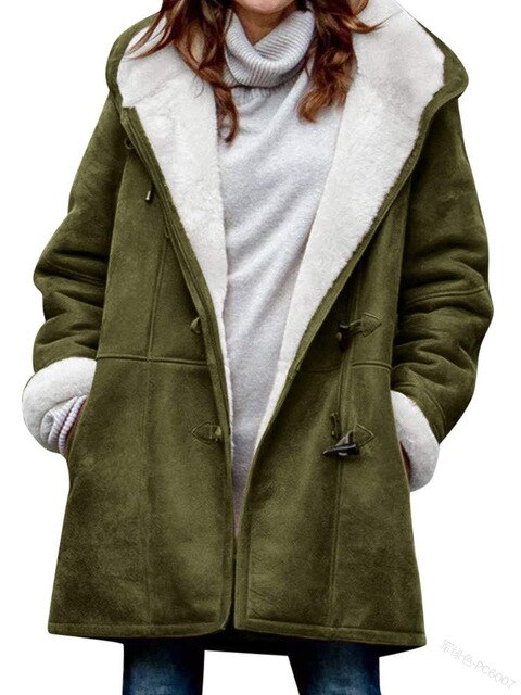 Nadja | Winterjacke mit Fleecefutter und gefütterter Kapuze