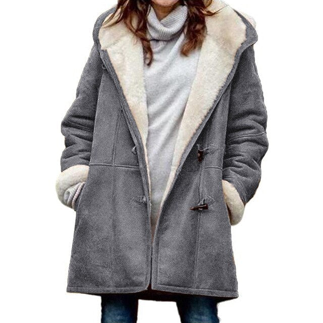 Nadja | Winterjacke mit Fleecefutter und gefütterter Kapuze