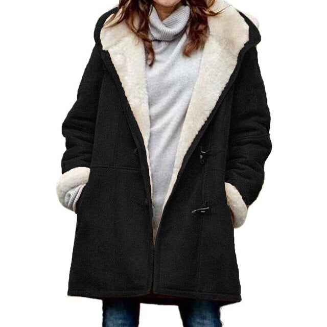Nadja | Winterjacke mit Fleecefutter und gefütterter Kapuze