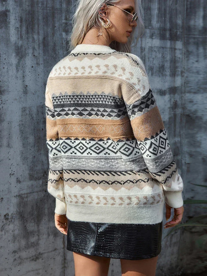 Anne-Minna | Strickpullover mit kunstvollen Mustern